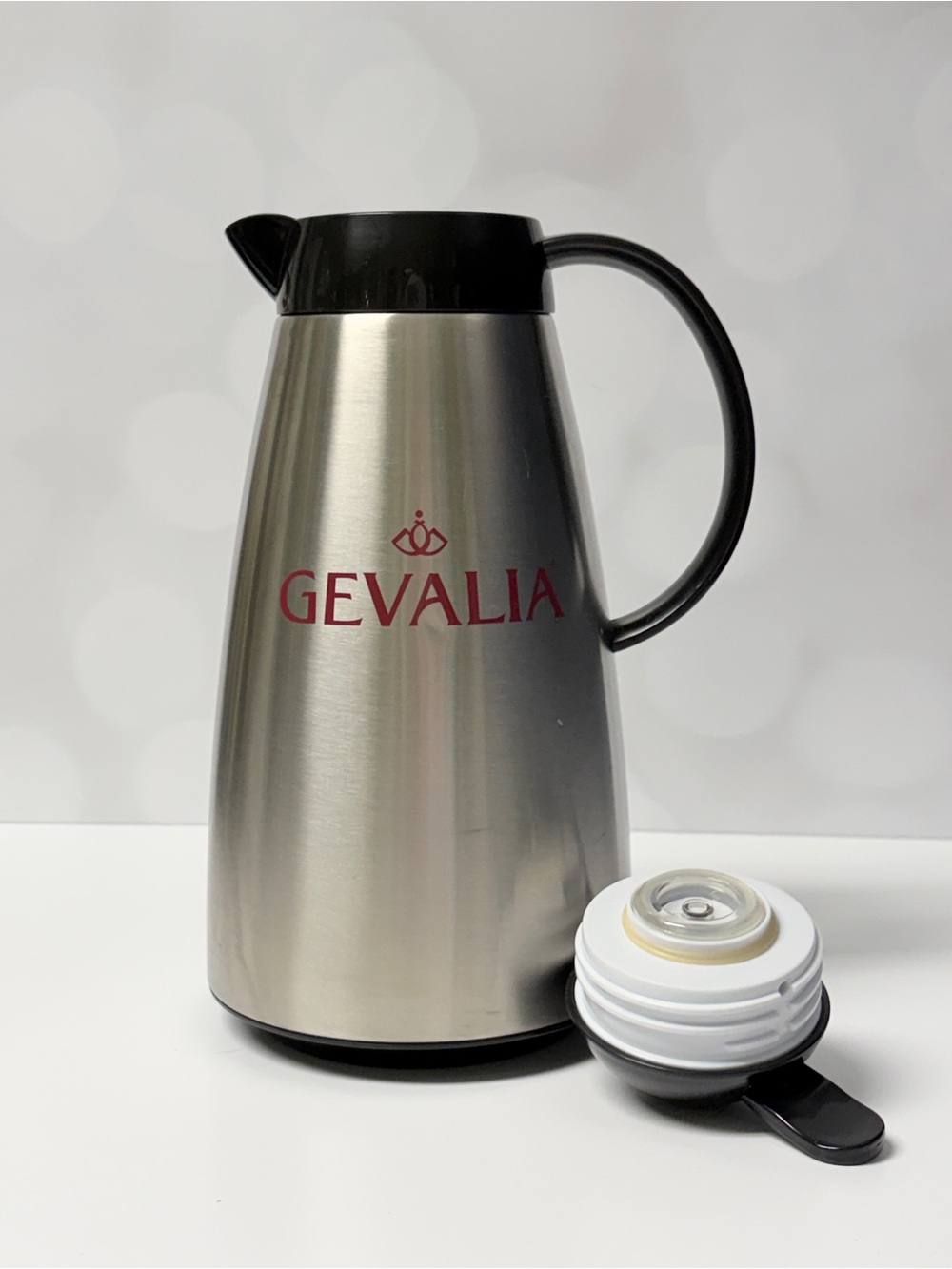 Gevalia Stainless Steel Thermal Carafe - Silver with Black